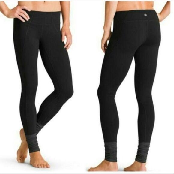 Athleta Pli Tight Legging Black Grey